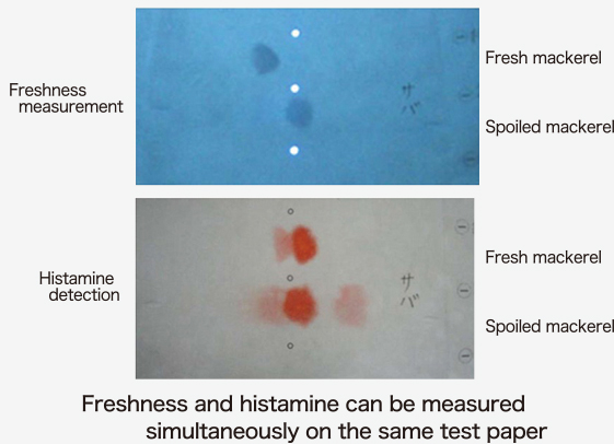 Can measure histamine simultaneously by Freshness Checker!